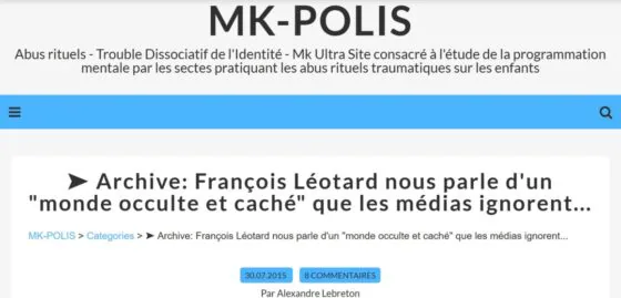 François Léotard nous parle d'un monde occulte et caché que les médias ignorent