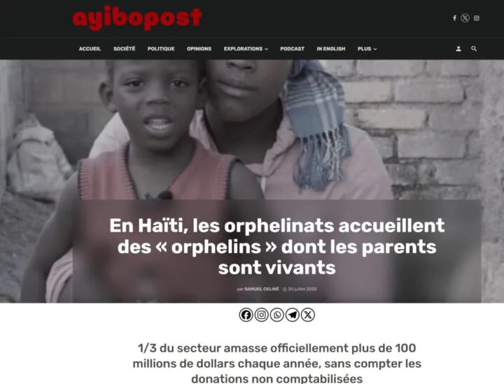 Haiti - orphelinats - Ayibopost