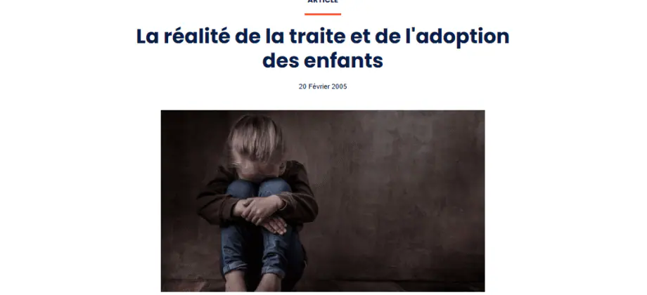 belonging network - La réalité de la traite et de l'adoption